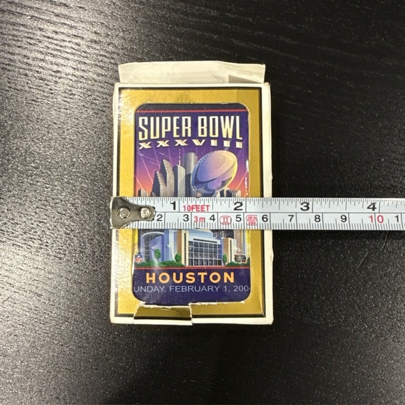 Super Bowl XXXVIII Playing Cards - Unused 2004 (Patriots Vs Panthers) - Picture 8 of 9